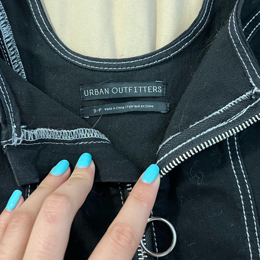 Urban outfitters black crop top! Size small, worn once!